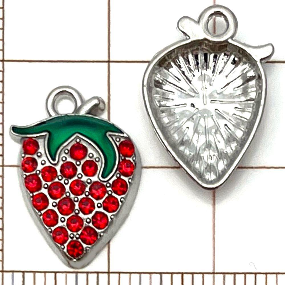 20-Piece Colorful Enamel Fruit Pendant Charms for DIY Bracelets: Strawberry, Cherry, Pineapple, and More