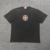 Yao Mode Lockere Passform Lässiges Herren Oberteil Gewaschen Retro Streetwear Unisex Vielseitig Trendig Bequem HipHop Lässig Tägliches T-Shirt