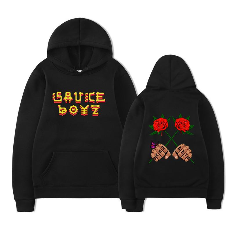 Hoodie Spring and Autumn American Rapper Printed Sweater Men's Loose Casual Hoodie Women's