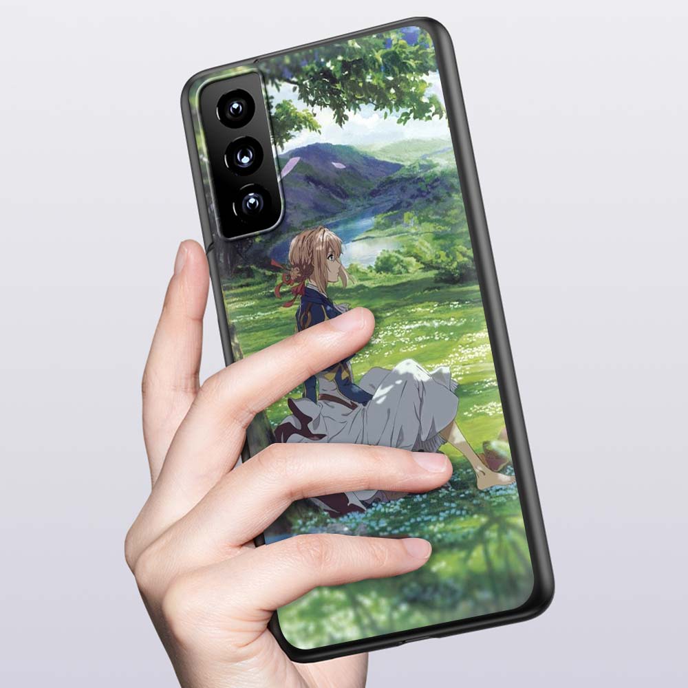 Violet Evergarden Anime-Telefonhülle für Samsung Galaxy S20 FE S21 Ultra S20 S10 S9 Plus S10E S8 Silikon-Schutzhülle mit weicher Rückseite
