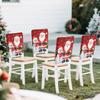 2/4/6pcs/set 45x55cm Santa Claus Snowman Chair Cover Table Decoration Dining Seat Chair Covers Dining Room Bar Party Banquate