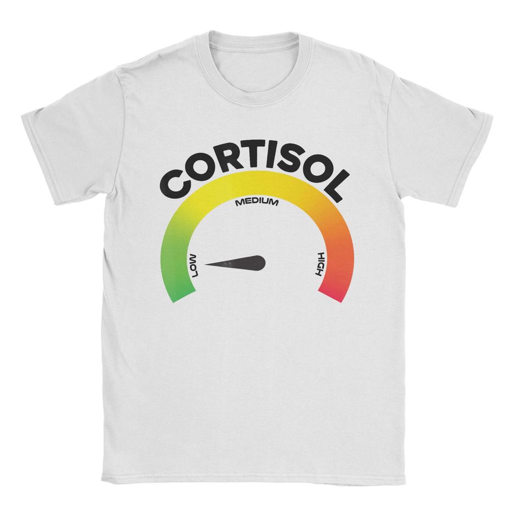 Leisure Funny Low Cortisol Level TShirt for Unisex Crew Neck  Cotton T Shirts  Short Sleeve Tee Shirt Printed Tops