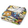Rugrats 90s Revival Character Blanket  Camping Flannel Throw Blanket For Couch Chair Warm Custom DIY Quality Bedspread Gift