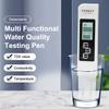 1 Pcs White Digital Water Quality Tester Tds Ec Meter Range 0 To 9990 Multifunctional Water Purity Temperature Temp Ppm Tester