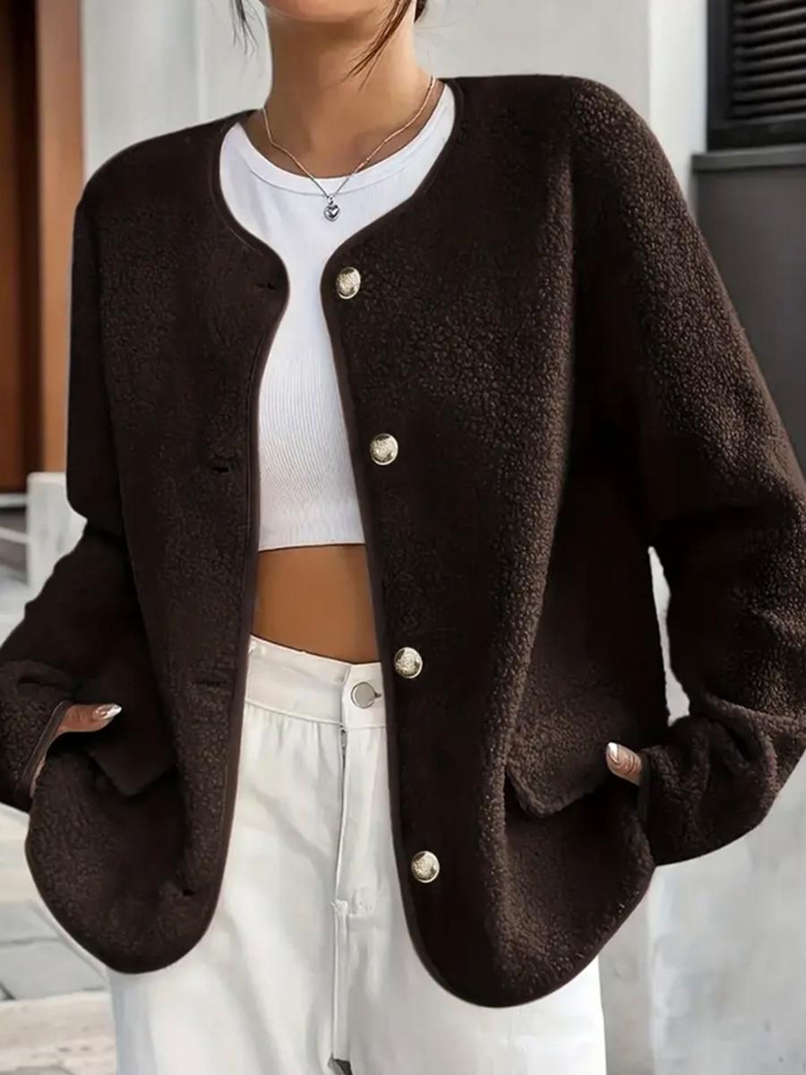 

Ino Women s Chunky Wool Coat Winter New Style Petite Elegant Short Sleeve Top 47 5XL червоний колір