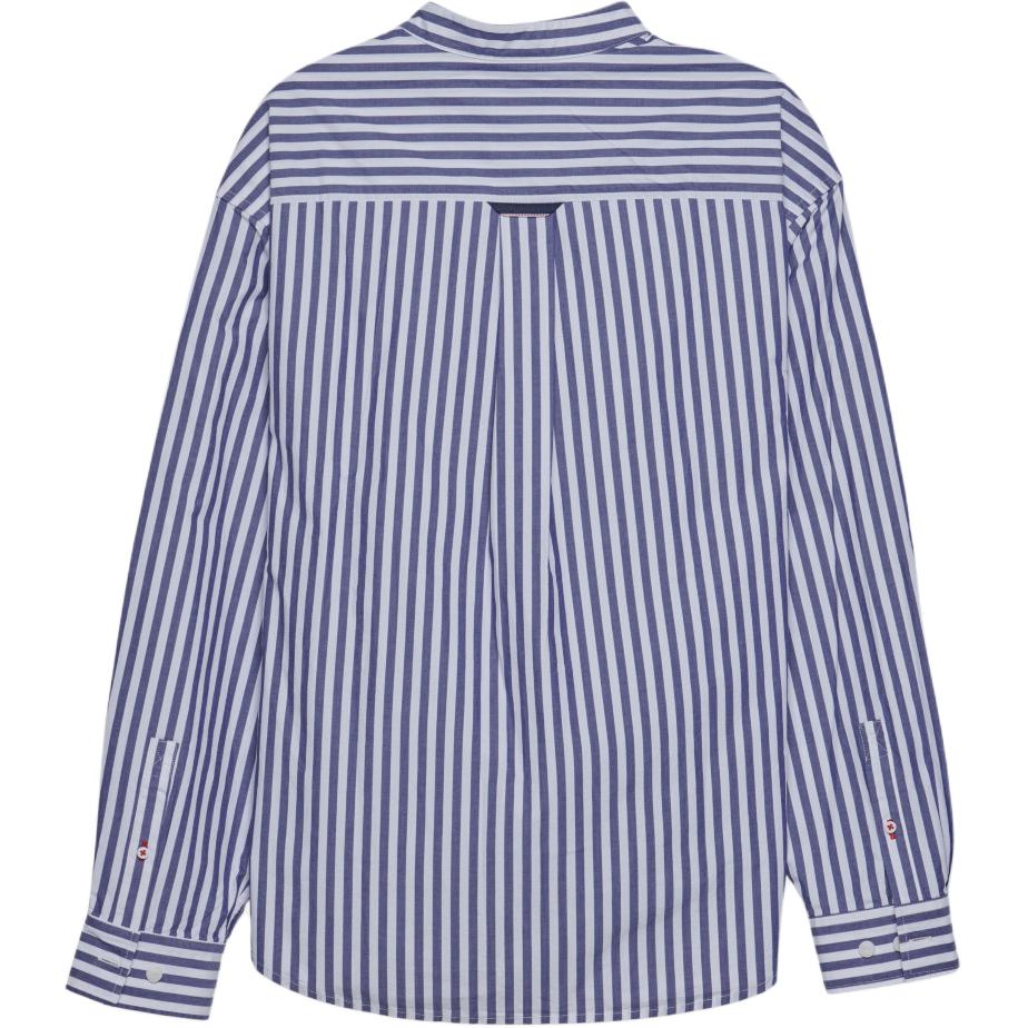 Levis Comfortable Striped Minimalist Stand Collar Long Sleeve Shirt Men shirts 003MY-0003