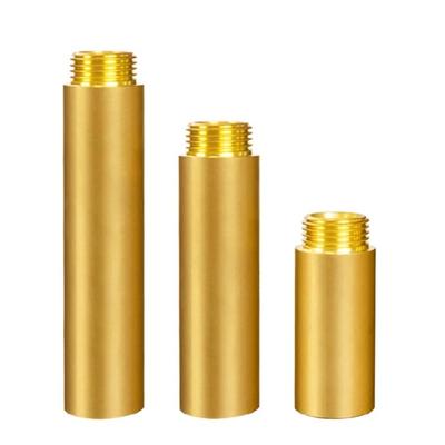 2pcs Brass 1/2inch Water Extension Pressure Resistant Connector Brass 1/2inch Plumbing Extension Set for Various Pipe In