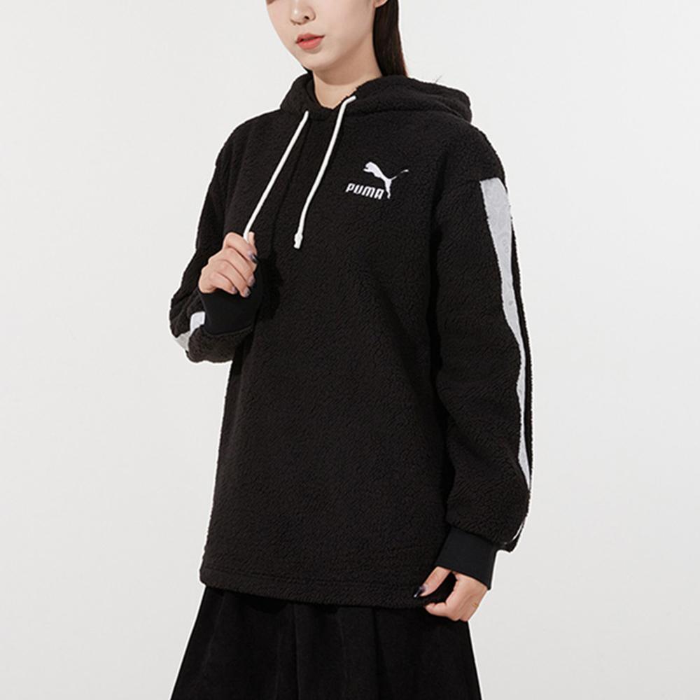Puma Casual Sports Pullover Hoodie Women Tops Black 534985-01