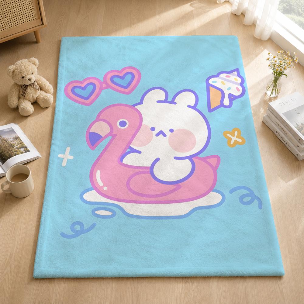 Art M-Mongmong Throw Blankets Soft Warm Flannel Blanket Bedding For Bed Living Room Home Sofa