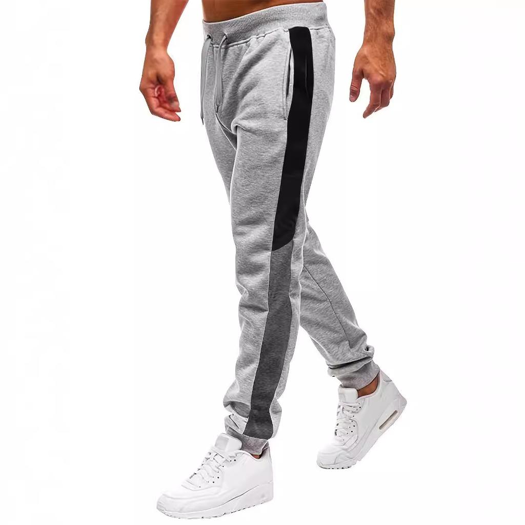 Men's Casual Pants Loose Men Fitness Gyms Fashion Bottoms Hip Hop Sportswear  Joggers Color Matching Pants