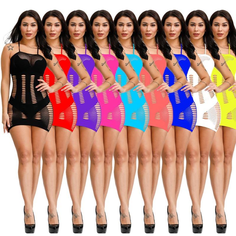 Sexy Underwear, Shoulder Straps, Princess Hip-wrapped Mesh Skirt, Hollowed-out Sexy Mesh