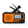 Solar-Powered Multi-Function Emergency Radio and Flashlight with Hand Crank and Power Bank