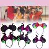 Adorable Halloween Themed Mickey Ghost Headband With Cute Bow For Kids Parties