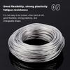 Rubber Covered Aluminum Wire, Bendable Metal Craft Wire, for Making Dolls Skeleton DIY Crafts, Platinum, 3mm