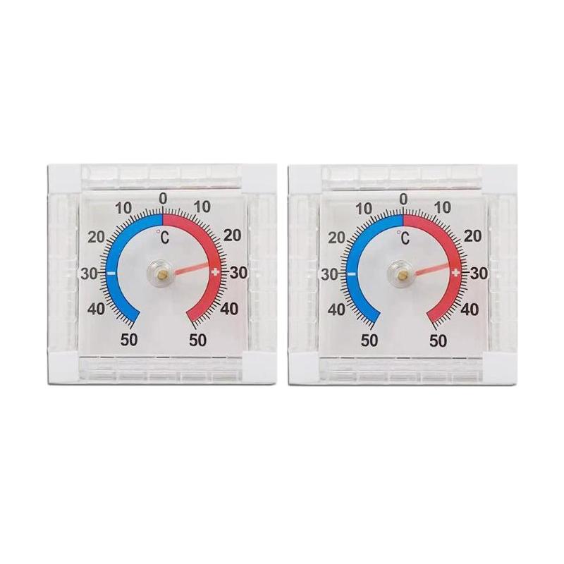 No Battery Dial Thermometer Outdoor Indoor Window Wall Temperature Thermometer -50°C~50°C Home Graduated Disc Measurement
