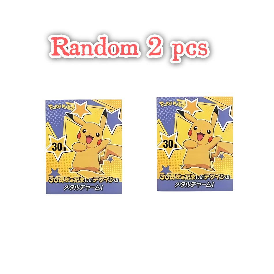 6-Style Anime 30Th Anniversary Pok  Mon Commemorative Edition Action Figurine Pikachu And Its Friends  Model Doll Plaything Gi