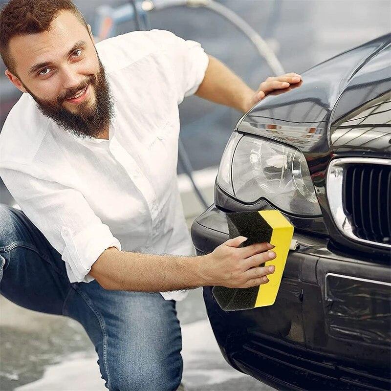 Tire Polishing Wax Sponge Detail Applicator Sponge Tire Cleaning and Wiping Cleaning Tool