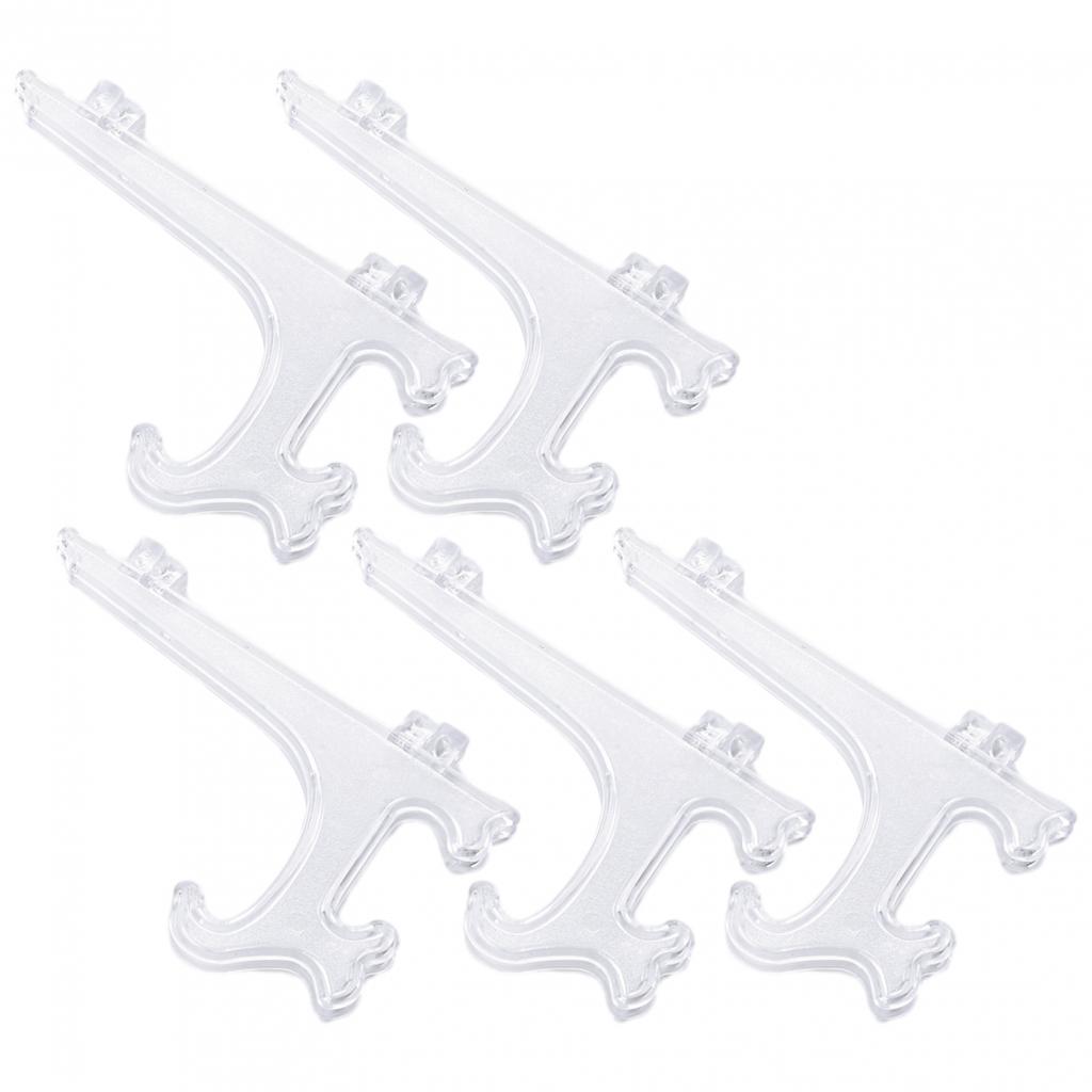 UK 5 X Plastic Display Stand Plate Easel Book Or Tablet Easels Flat Item Holders