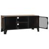 Vidaxl Szafka Pod Telewizor, Rustykalny Brąz, 105X36X47Cm, Metal I Mdf