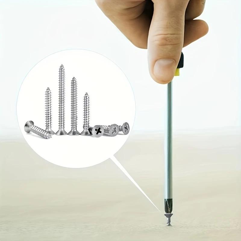 400/800 Self-tapping Wood Screws Set, M2 Cross Pan Head Steel Plate Screws, Self-tapping Screws Mixed Set