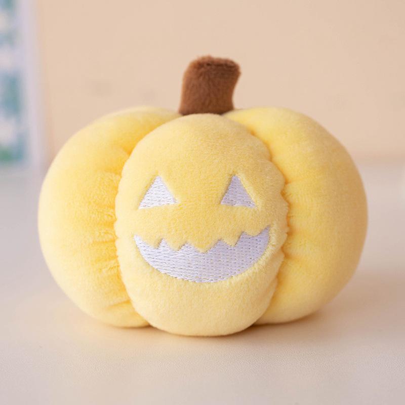 Halloween Luminous Pumpkin Plush Doll and Pendant Ornament for Kids