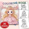 1pc, Teen Girls Coloring Book - Teen Coloring Book - 30 Sheets, 8.3x 8.3in, For Adult Stress Relief, Christmas, Halloween Gifts