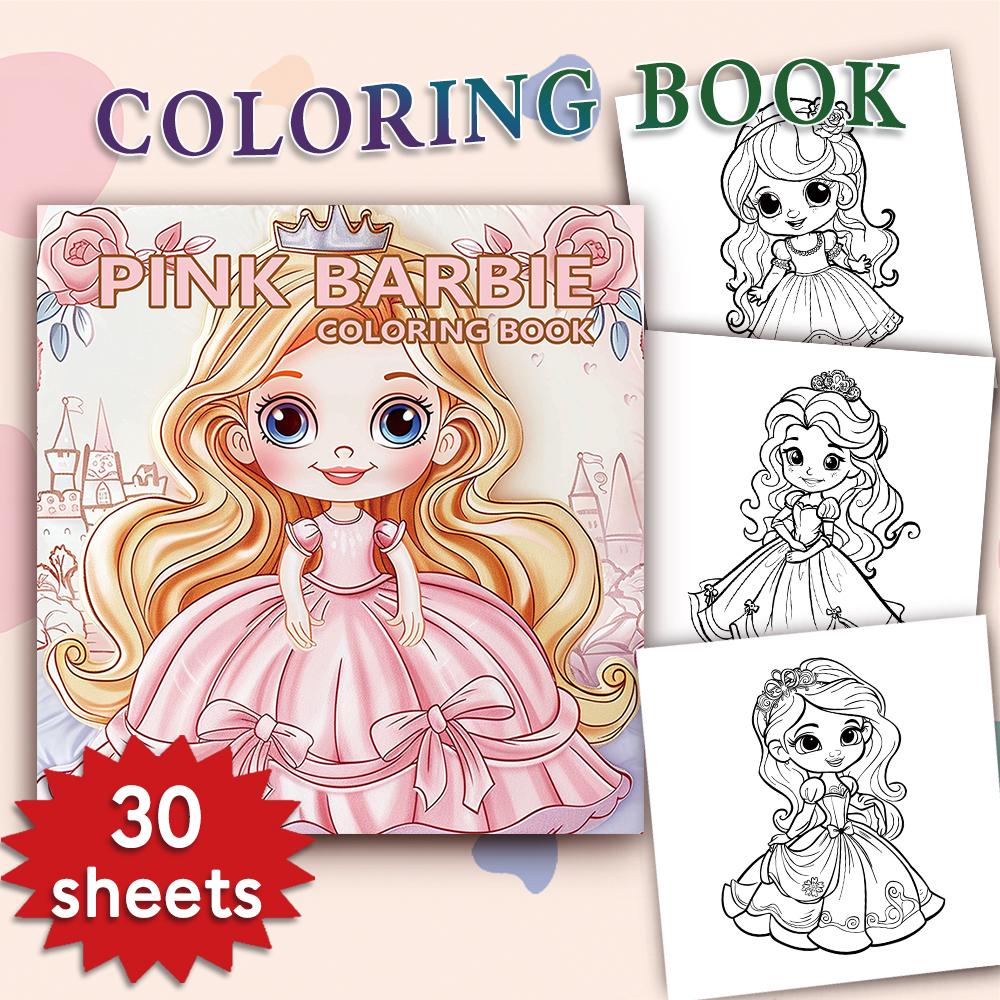 1pc, Teen Girls Coloring Book - Teen Coloring Book - 30 Sheets, 8.3x 8.3in, For Adult Stress Relief, Christmas, Halloween Gifts