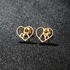 Minimalist Jewelry Hollow Snow Mountain Stud Earrings for Women Men Punk Mountain Peak Earings Holiday Travel Gift
