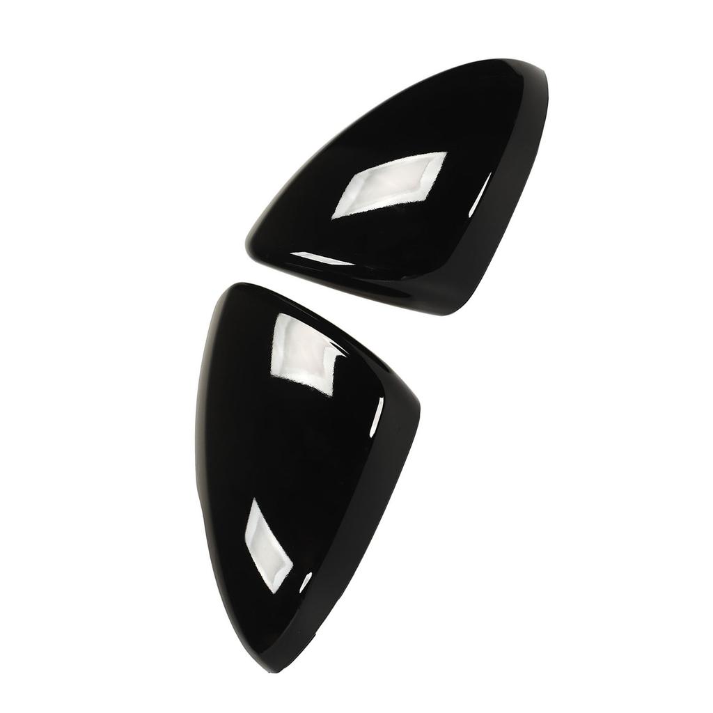 2Pcs Door Mirror Cap Left Right Glossy Black Rearview Mirror Cover Replacement for Chevy Cruze