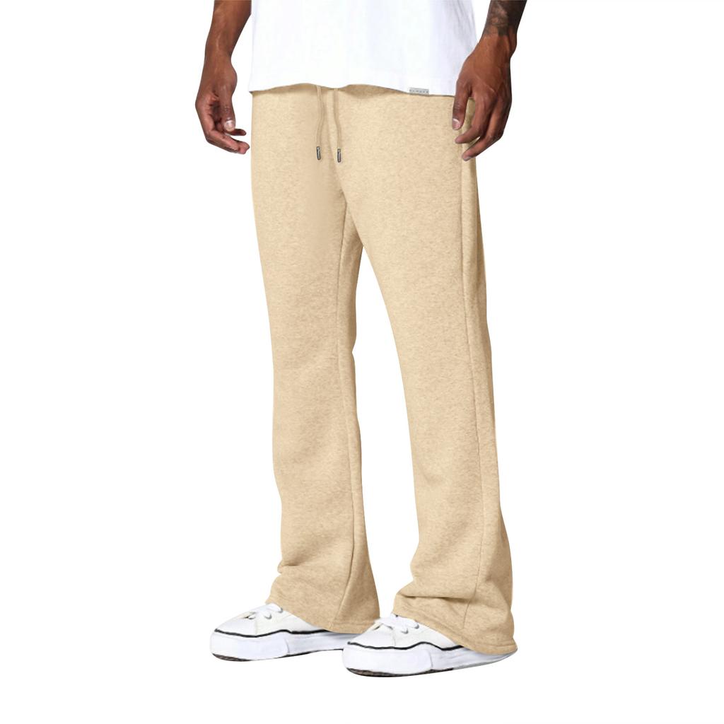 Men's Solid Color Loose Wide Leg Sweatpants Men's Casual Fashion Sweatpants