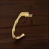 Bamboo Joint Titanium Steel Open Bangle Bracelet for Women - Colorfast, High-End Summer Niche Design