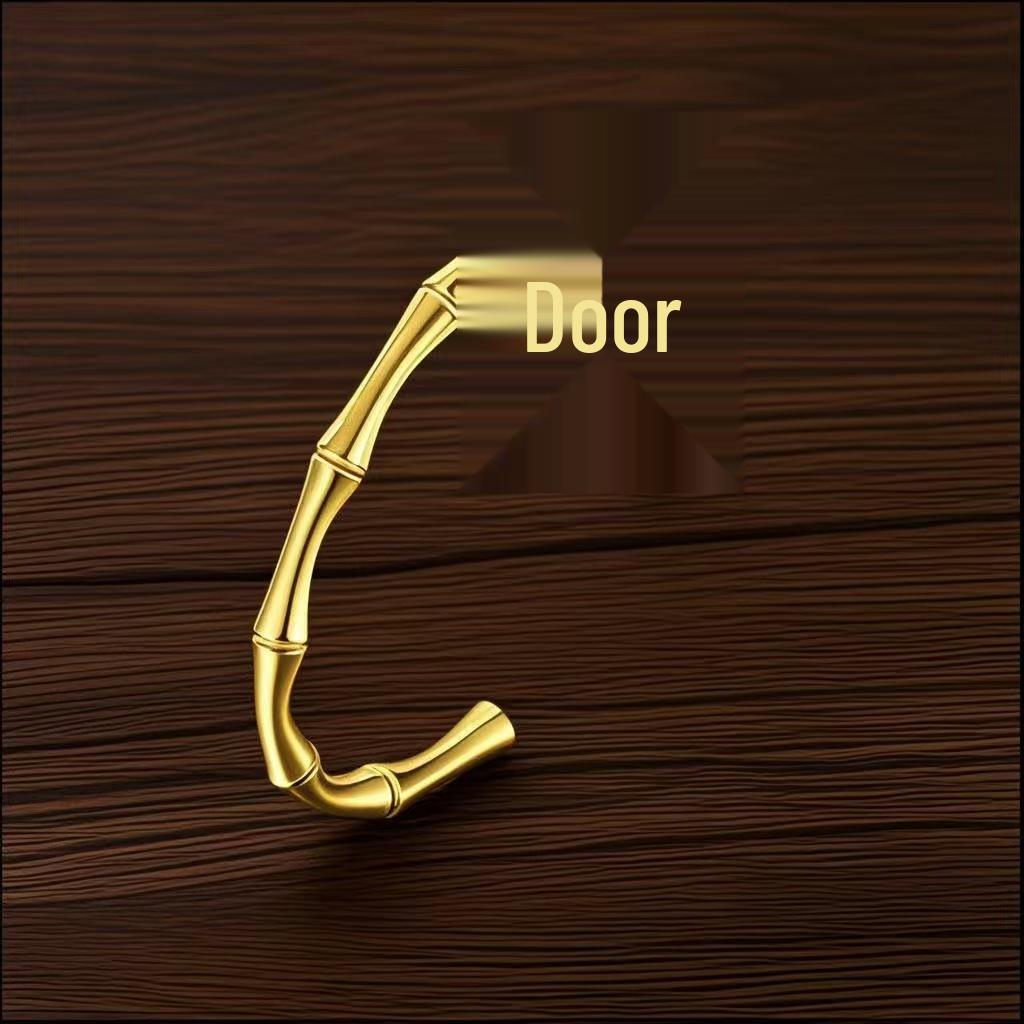 Bamboo Joint Titanium Steel Open Bangle Bracelet for Women - Colorfast, High-End Summer Niche Design