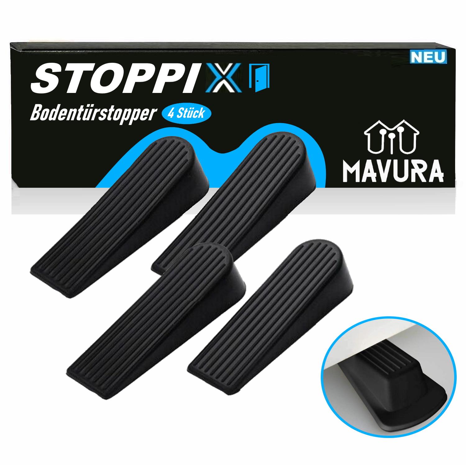 

STOPPIX клиновий обмежувач дверей, гумовий клиновий обмежувач віконний, нековзний [4 шт.]