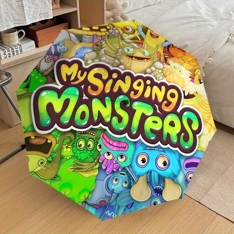 1pc My Singing Monsters Themed High-quality Umbrella,Automatic Opening and Closing Umbrella,Multi-functional Umbrella G0811181