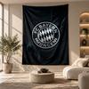 Dekoracyjny gobelin, Sztuka ścienna z nadrukiem Bayern Monachium, Lekka ozdoba ścienna do sypialni