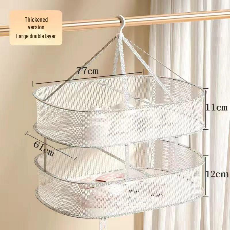 

Drying Net for Wool Sweaters & Socks - Flat Laundry Basket