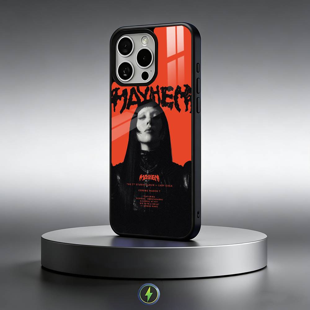 LADY GAGA M-MAYHEM Phone Case For iPhone17,16,15,14,13,12,11 Plus,Pro Max Magnetic For Magsafe Wireless Charging