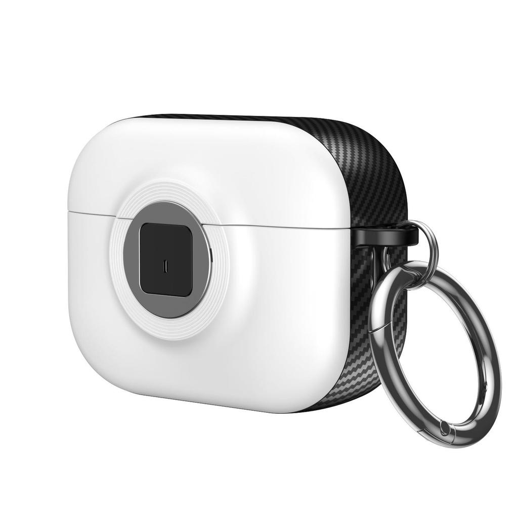 For Airpods 4 Case With Secure Lock Cover For AirPods Pro 2 2nd 3nd 1st Generation Cases TPU PC Headphone Sheath With Keychain