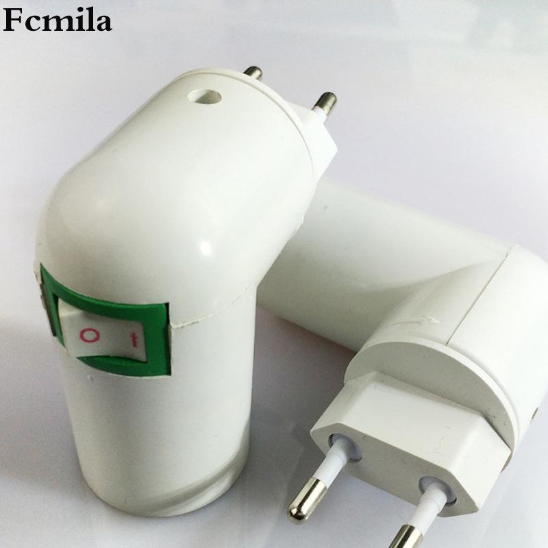 European/US Standard E27/E26 Night Light Lamp Holder with Switch