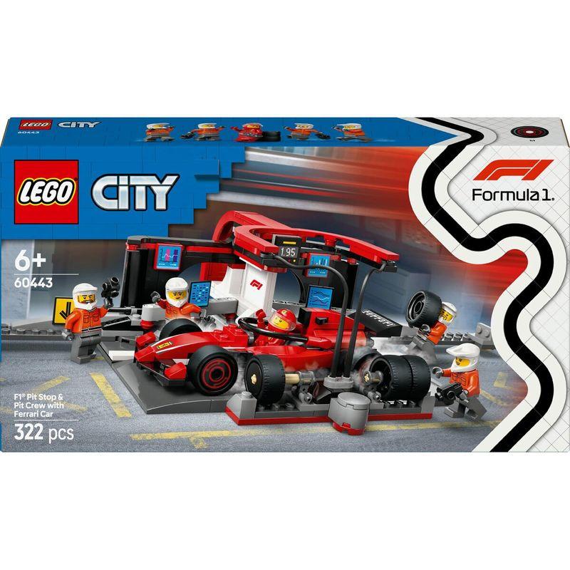 LEGO City F1 Pit Stop & Pit Crew with Ferrari Car