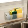 No Punch Wall Mounted Storage Box Plastic Storage Rack Shelf   Bathroom