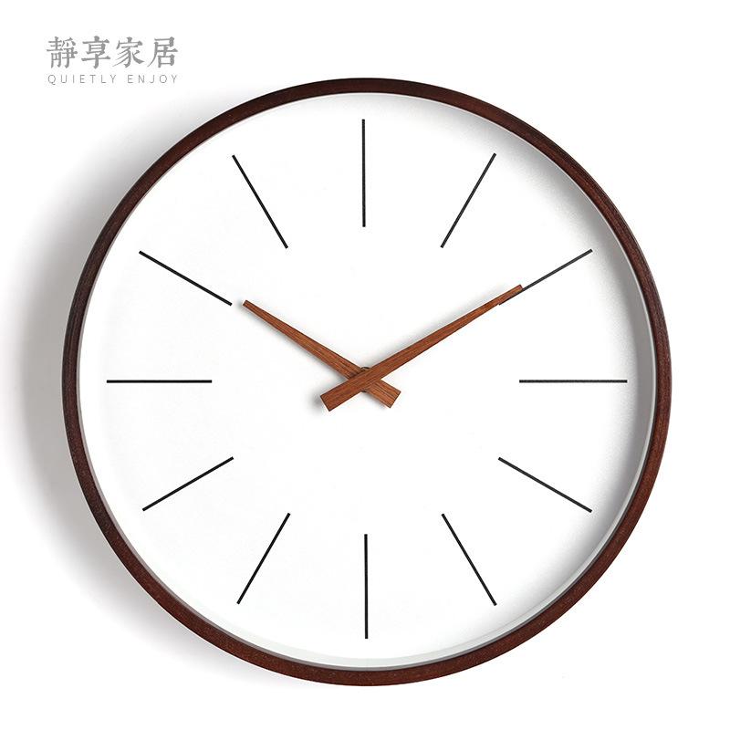 Large Soild Wood Wall Clock Modern Silent Wall Watches Home Decor Nordic Art Kitchen Clocks Bedroom Horloge Murale Gift FZ837