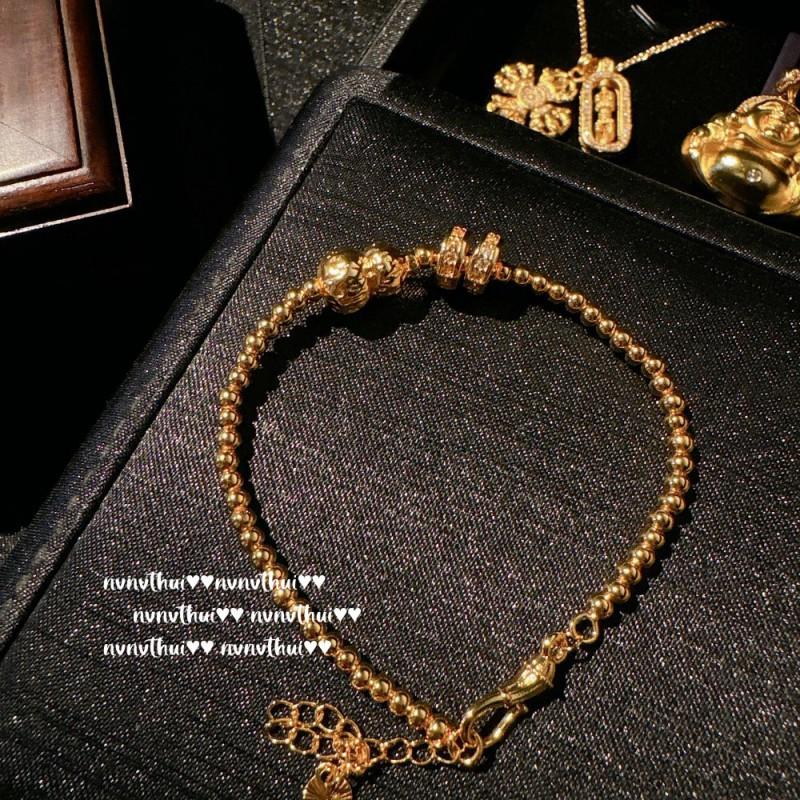 Golden Filigree Hammered Vajra Pixiu Pendant Necklace Women Handmade Chain Cubic Zirconia Geometric Statement Jewelry
