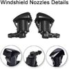 Toyota Windshield Washer Nozzles Kit - Replaces OEM #85381-AE020, Fits 04-10 Sienna, 05-12 Corolla, 04-08 Solara, 00-05 Tundra
