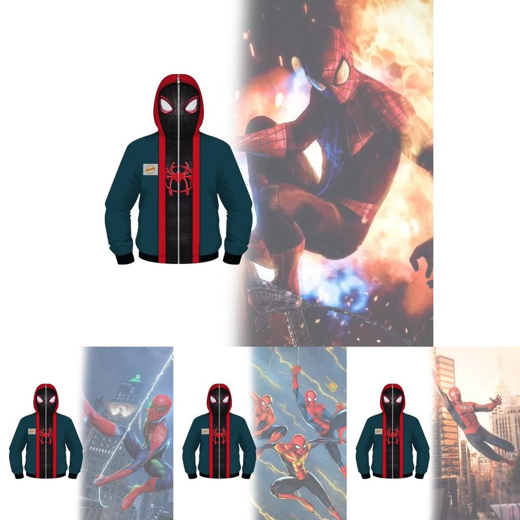 Spider Man Digital Print Hoodie For Men And Women Casual Fall Wear