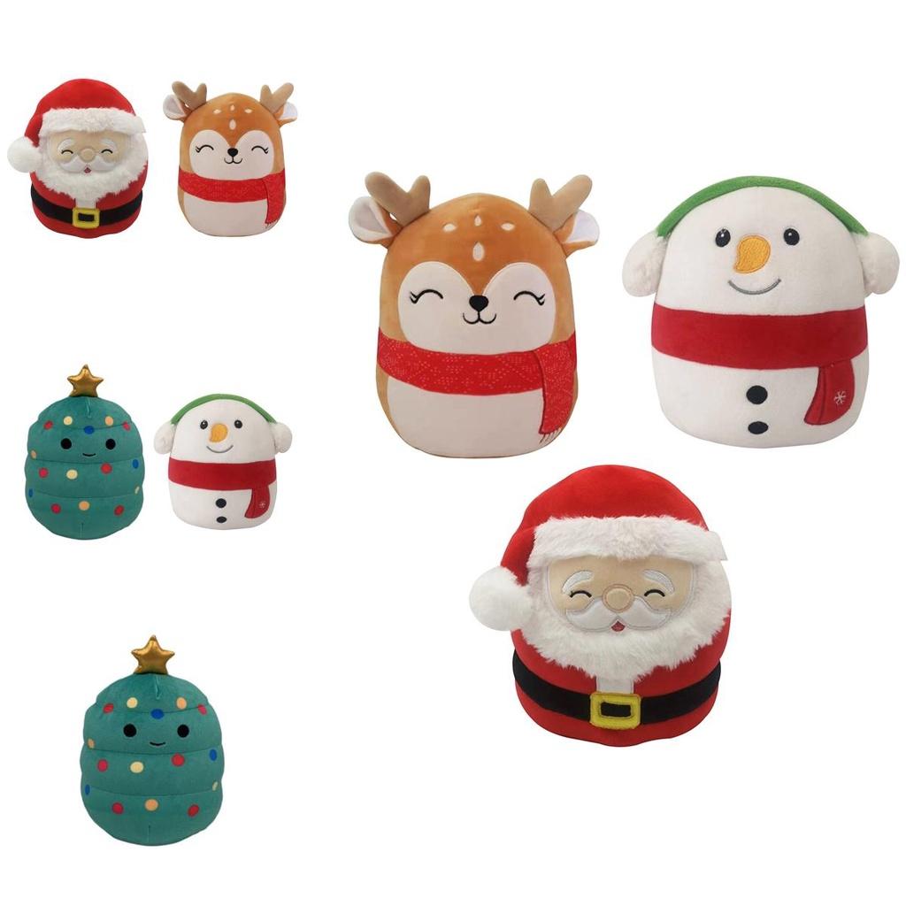 Squishmallow Plüschtier Weihnachtsmann Weich und Kuschelig Weihnachts Stofftier Puppe Für Kinder Geburtstagsgeschenk
