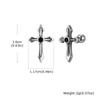 Vintage Gothic Cross Earrings for Women Men 1pc/1pair Stainless Steel Unique Earrings Stylish Fashion Jewelry