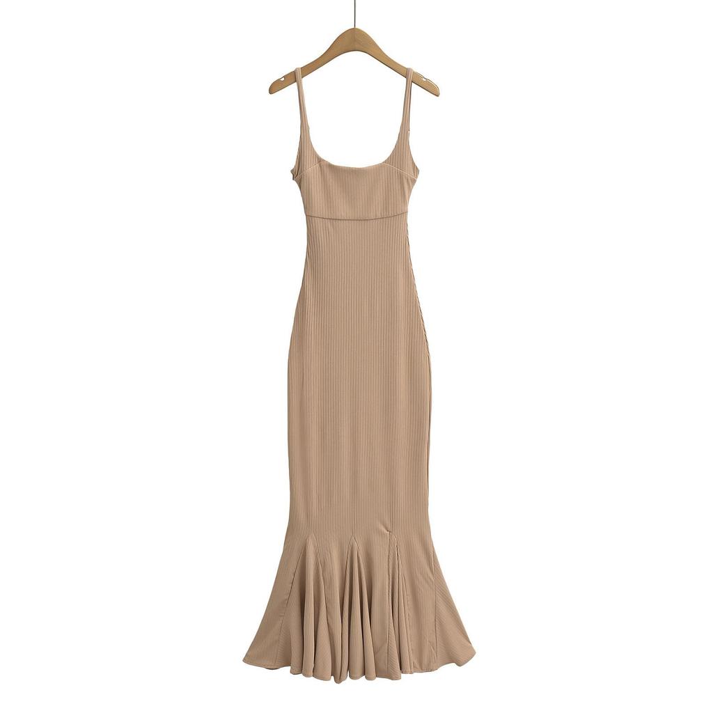 Women's Tall Fishtail Dress - Autumn/Winter Hepburn Style, Floor-Length Skirt