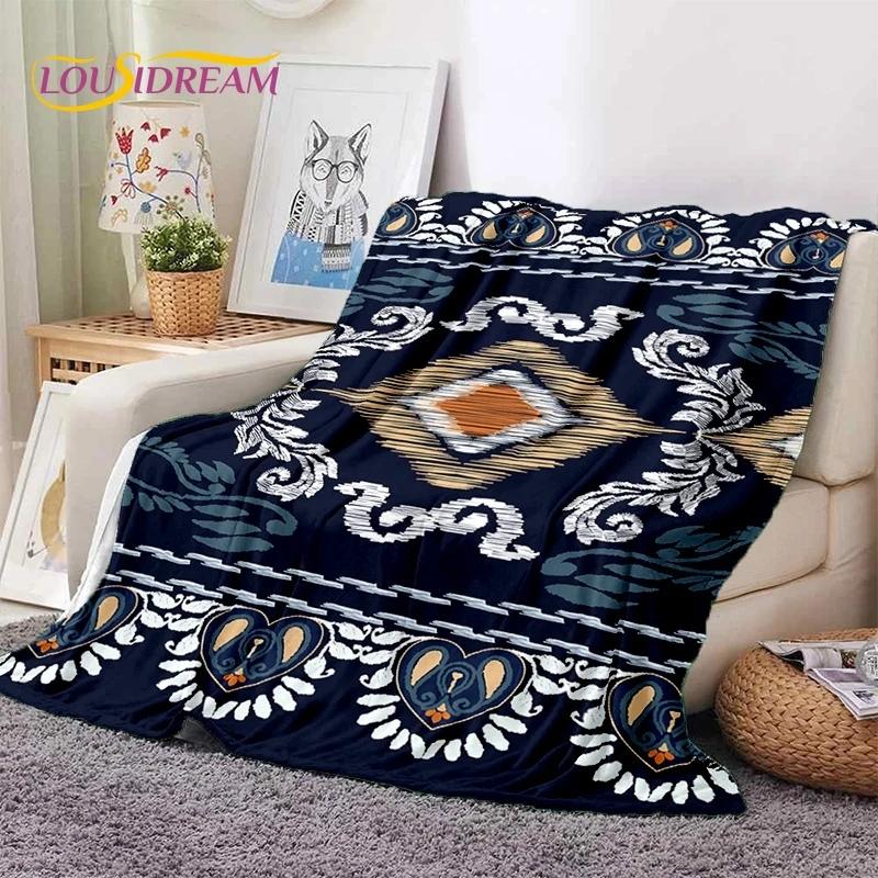 3D Neueste Nordisch Türkisch Böhmisch Keltisch Weiche Flanelldecken, Überwurfdecke Bequeme Decke für Picknick Betten Sofa Zuhause Schlafzimmer