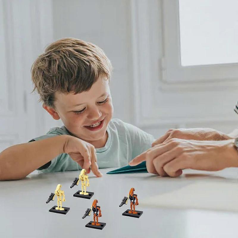 Epic Battles, Space Theme Action Figure Soldiers For Creative Play, Laser Blaster Weapons And Military Minifigures, Compatible With Major Building